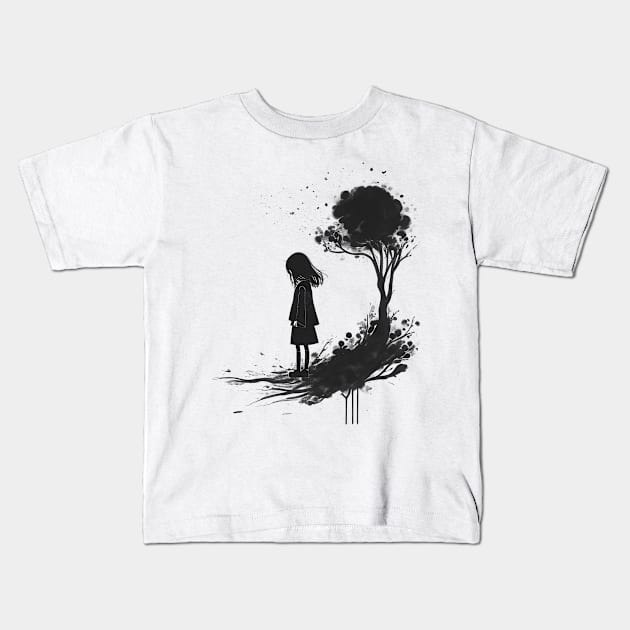 A Storm Inside Kids T-Shirt by CreativeSage